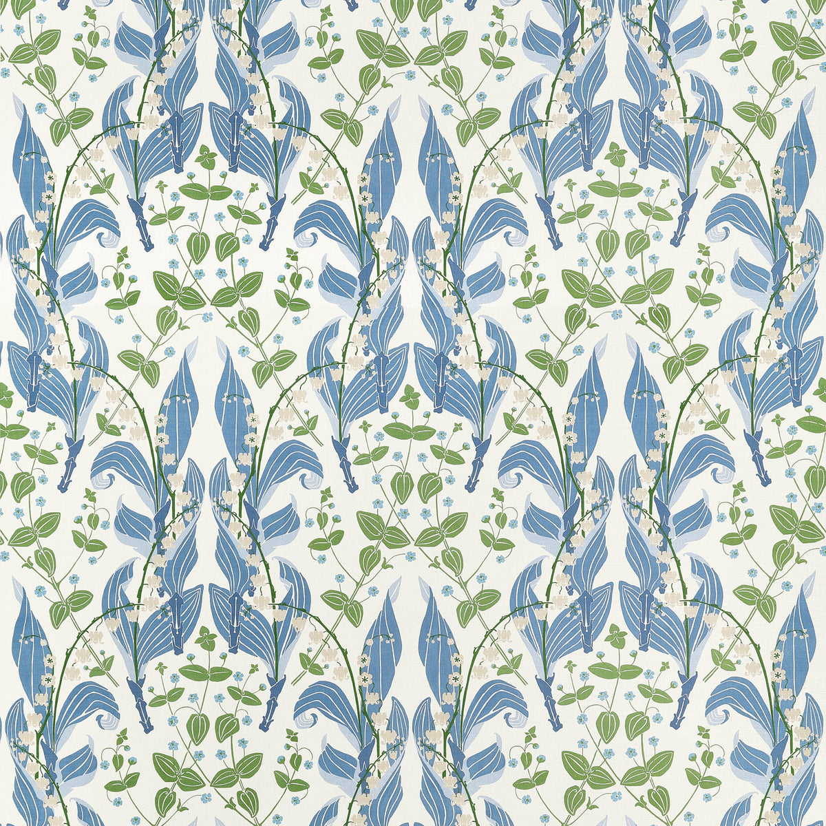 Harbor Springs fabric in Blue color - pattern number F914620 - by Thibaut in the Fairhaven collection