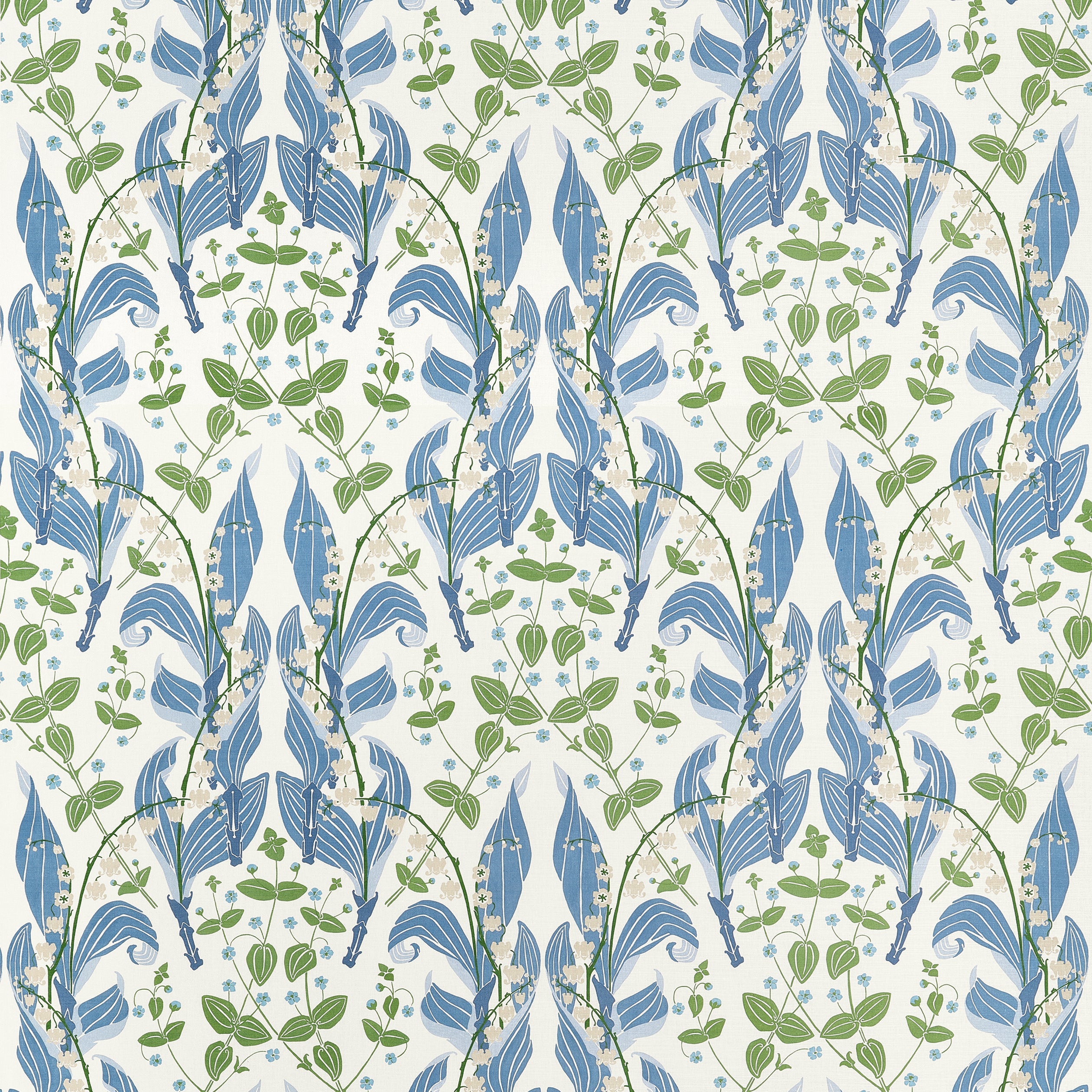 Harbor Springs fabric in Blue color - pattern number F914620 - by Thibaut in the Fairhaven collection