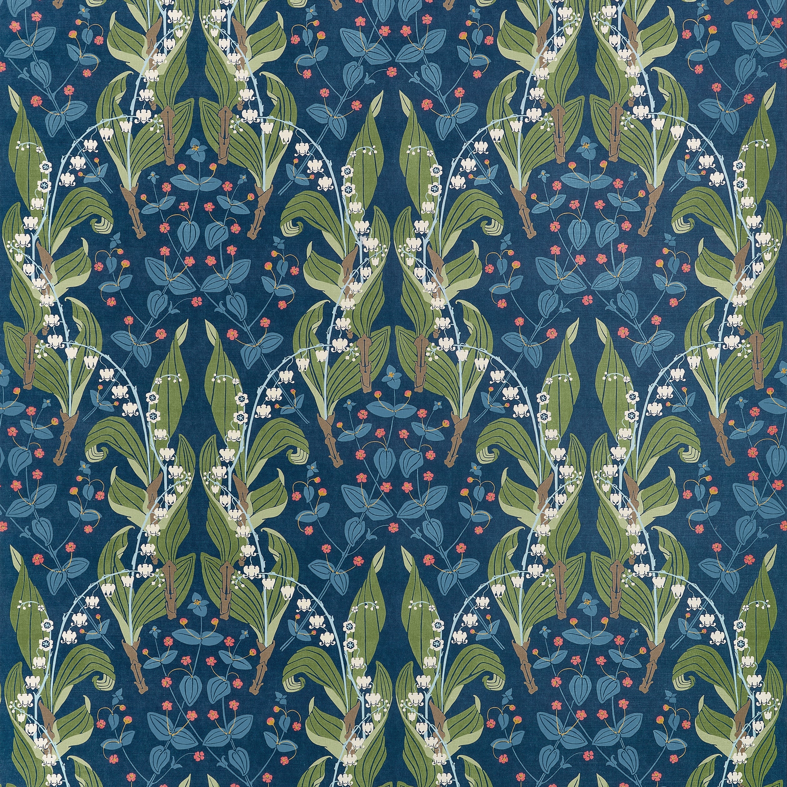 Harbor Springs fabric in Navy color - pattern number F914621 - by Thibaut in the Fairhaven collection