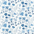 Bloom fabric in Blue and White color - pattern number F914626 - by Thibaut in the Fairhaven collection