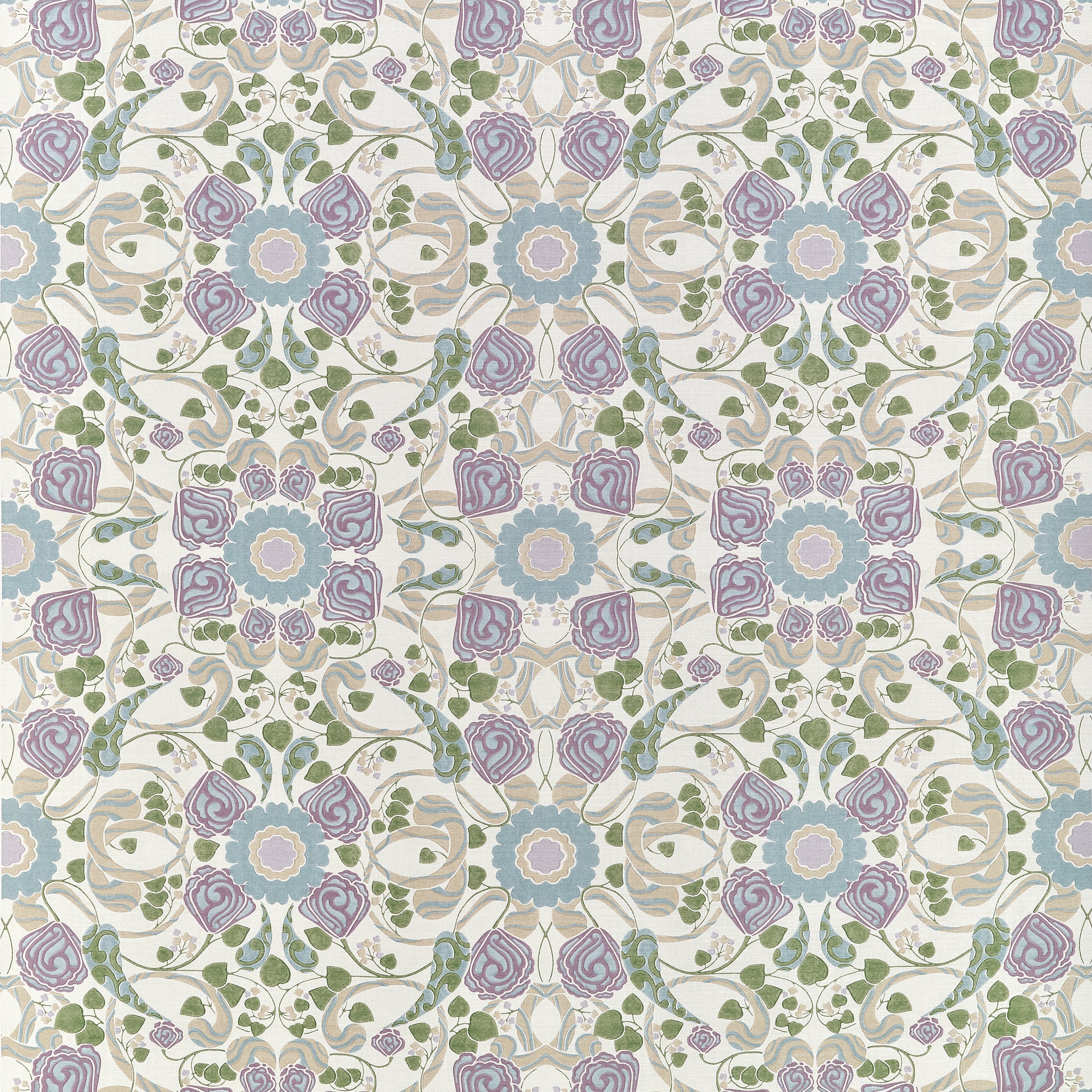 Margaux fabric in Lavender and Blue color - pattern number F914645 - by Thibaut in the Fairhaven collection
