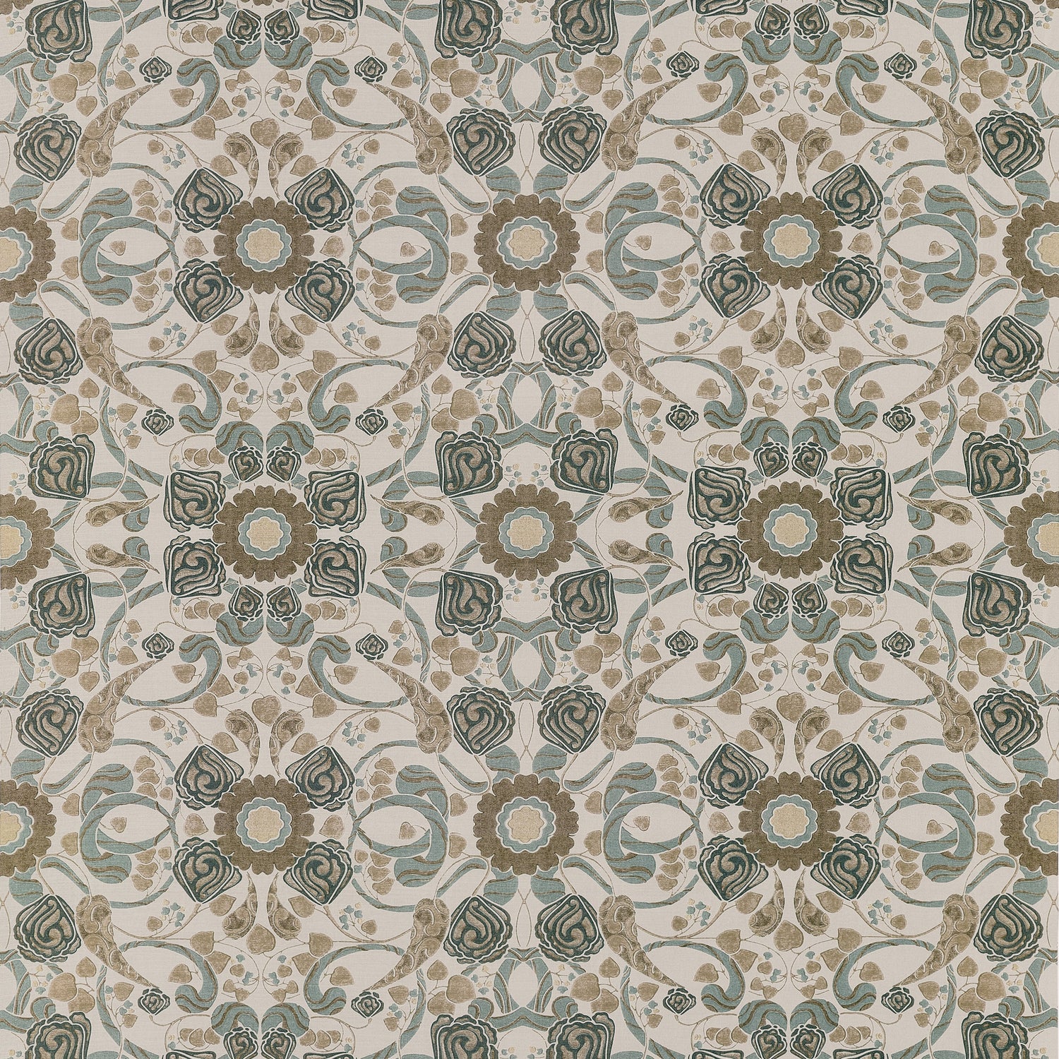 Margaux fabric in Brown color - pattern number F914647 - by Thibaut in the Fairhaven collection