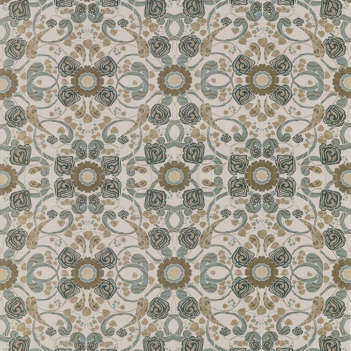 Margaux fabric in Brown color - pattern number F914647 - by Thibaut in the Fairhaven collection