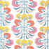 Tybee Tree fabric in coral and yellow color - pattern number F916212 - by Thibaut in the Kismet collection