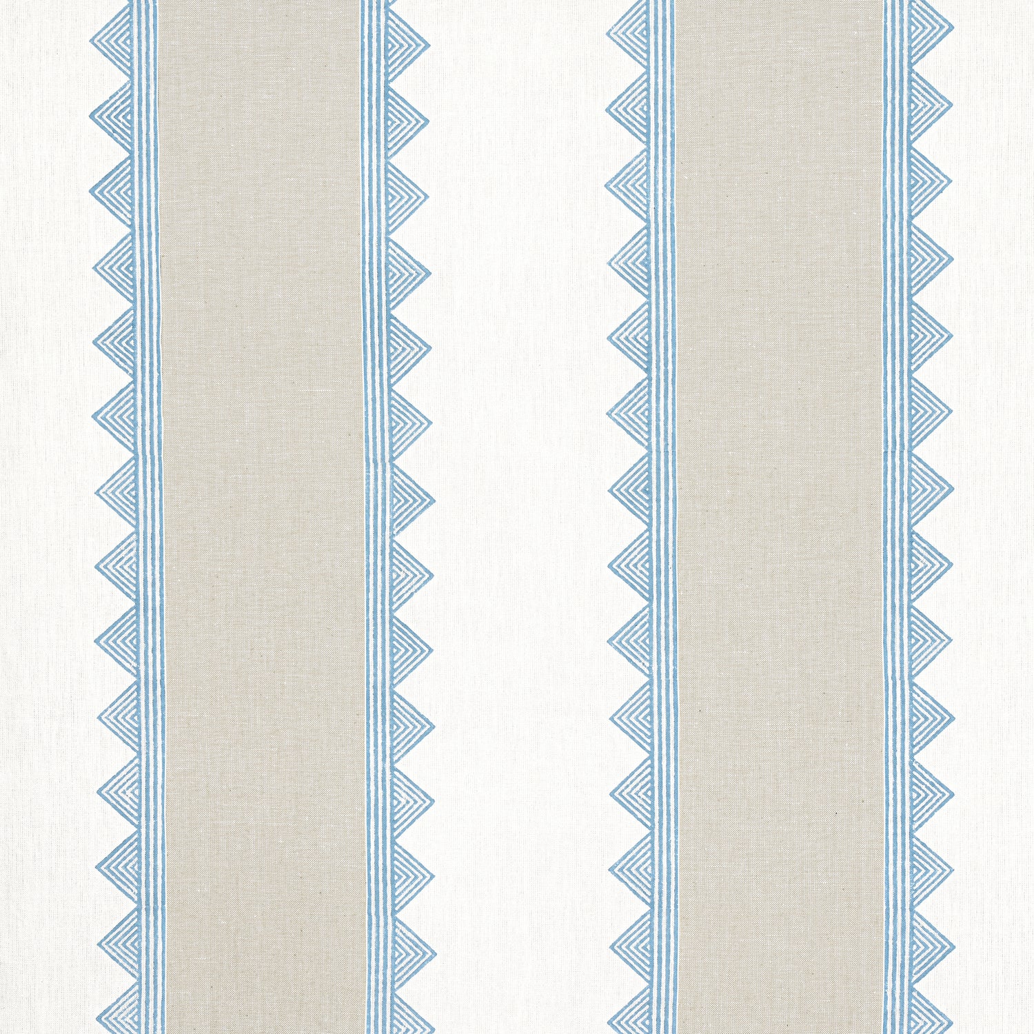 Kismet Stripe fabric in french blue color - pattern number F916228 - by Thibaut in the Kismet collection