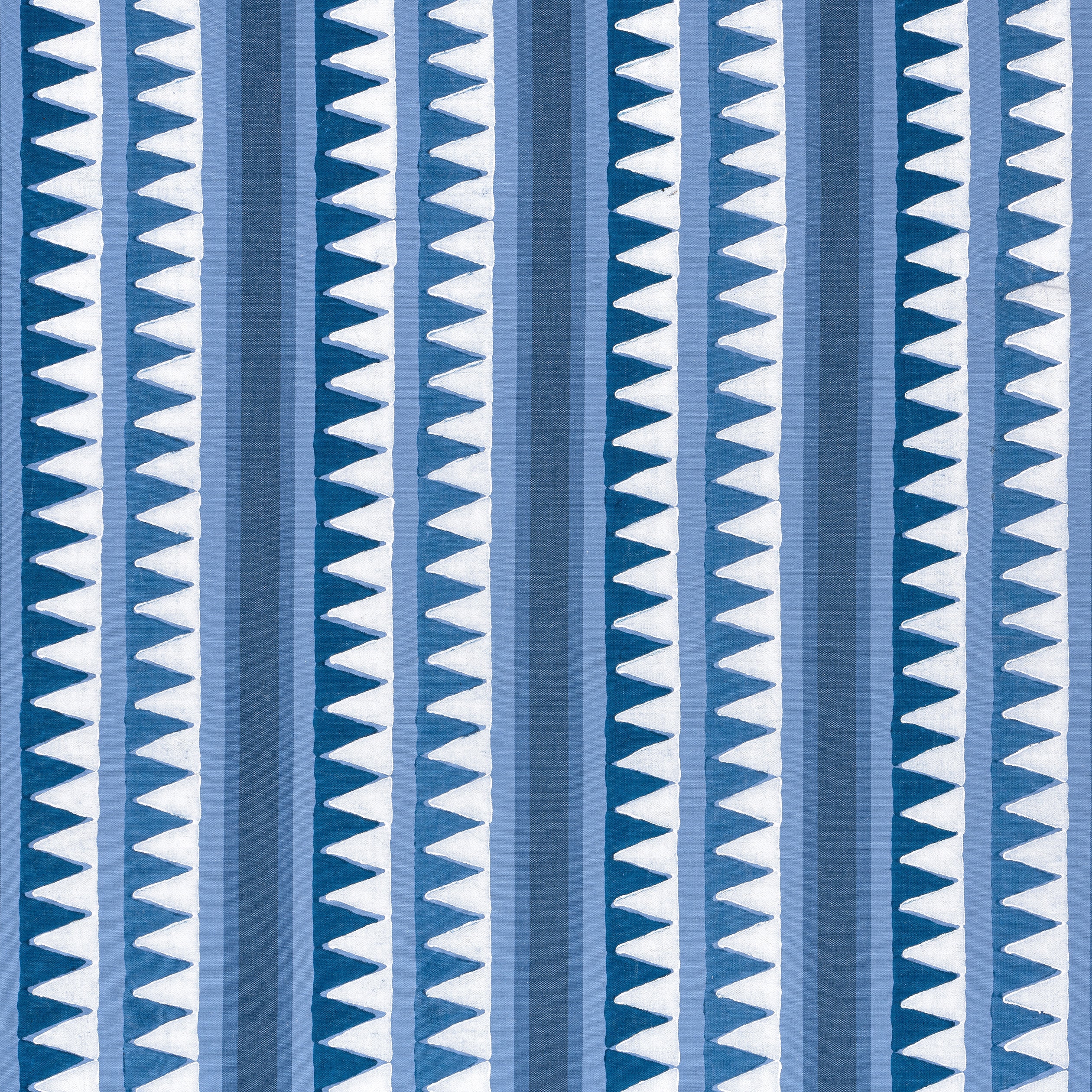 Lomita Stripe fabric in blue color - pattern number F916233 - by Thibaut in the Kismet collection