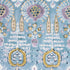 Mendoza Suzani fabric in french blue and lavender color - pattern number F916244 - by Thibaut in the Kismet collection