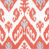 Indies Ikat fabric in coral color - pattern number F916247 - by Thibaut in the Kismet collection