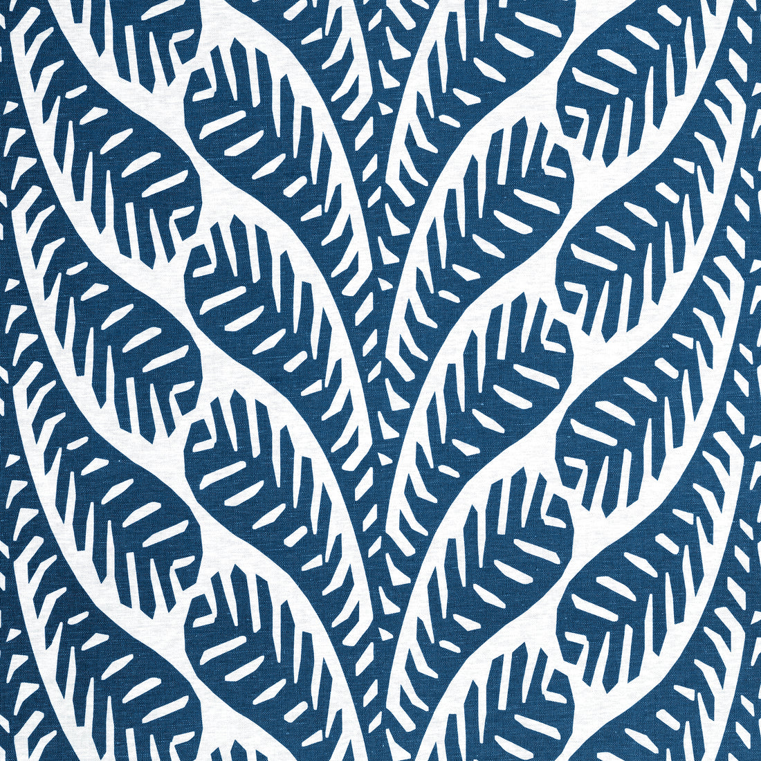 Ginger fabric in navy color - pattern number F920827 - by Thibaut in the Eden collection