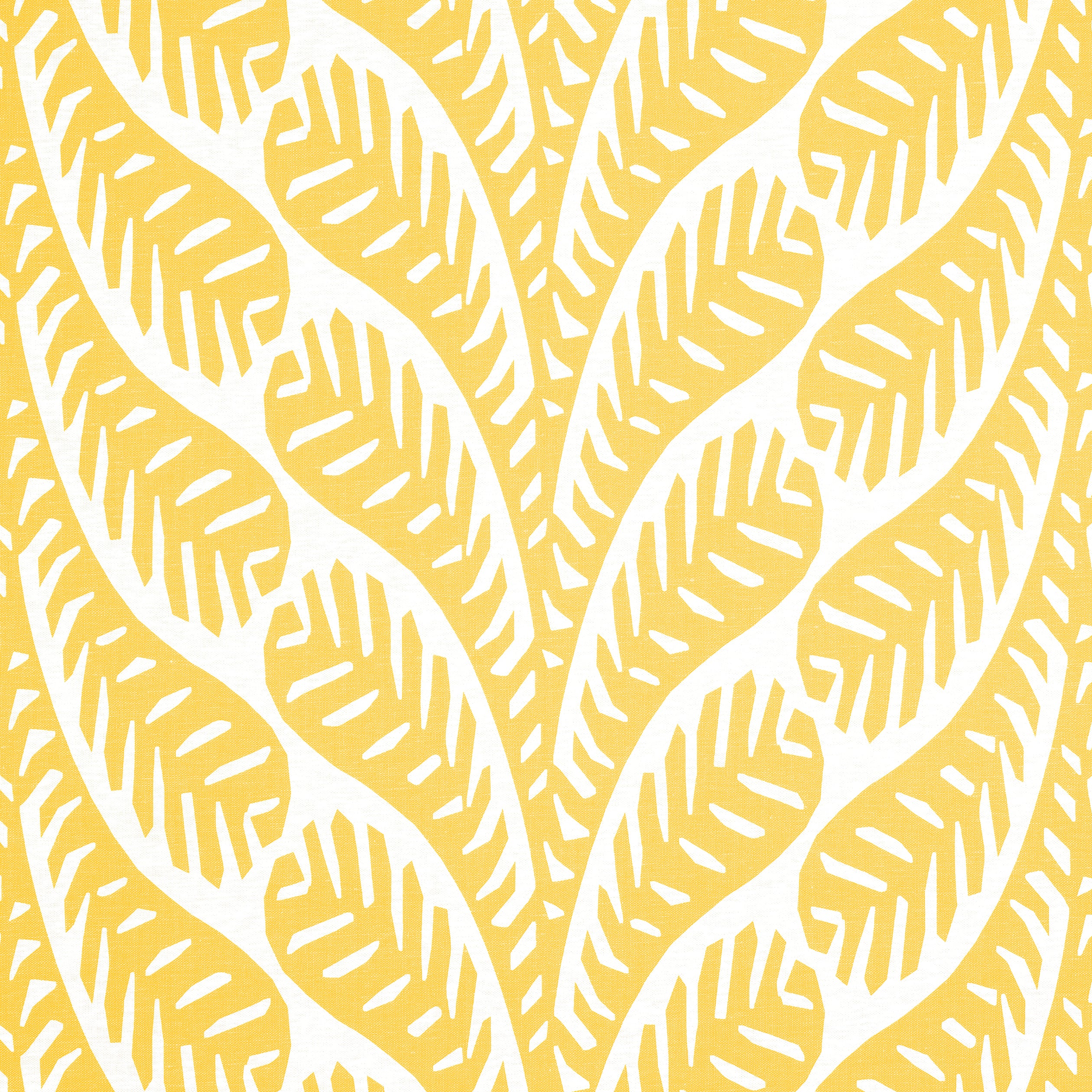 Ginger fabric in yellow color - pattern number F920828 - by Thibaut in the Eden collection