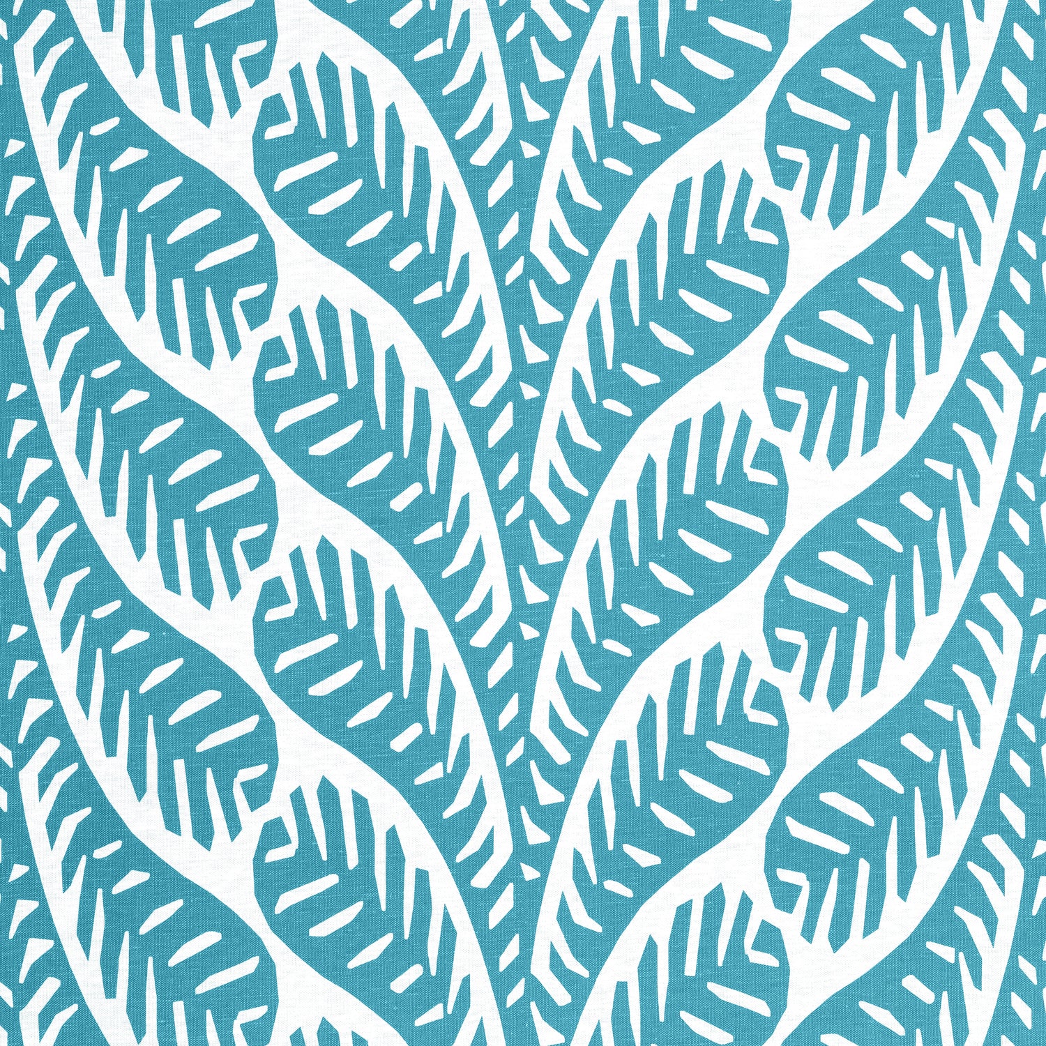 Ginger fabric in turquoise color - pattern number F920833 - by Thibaut in the Eden collection