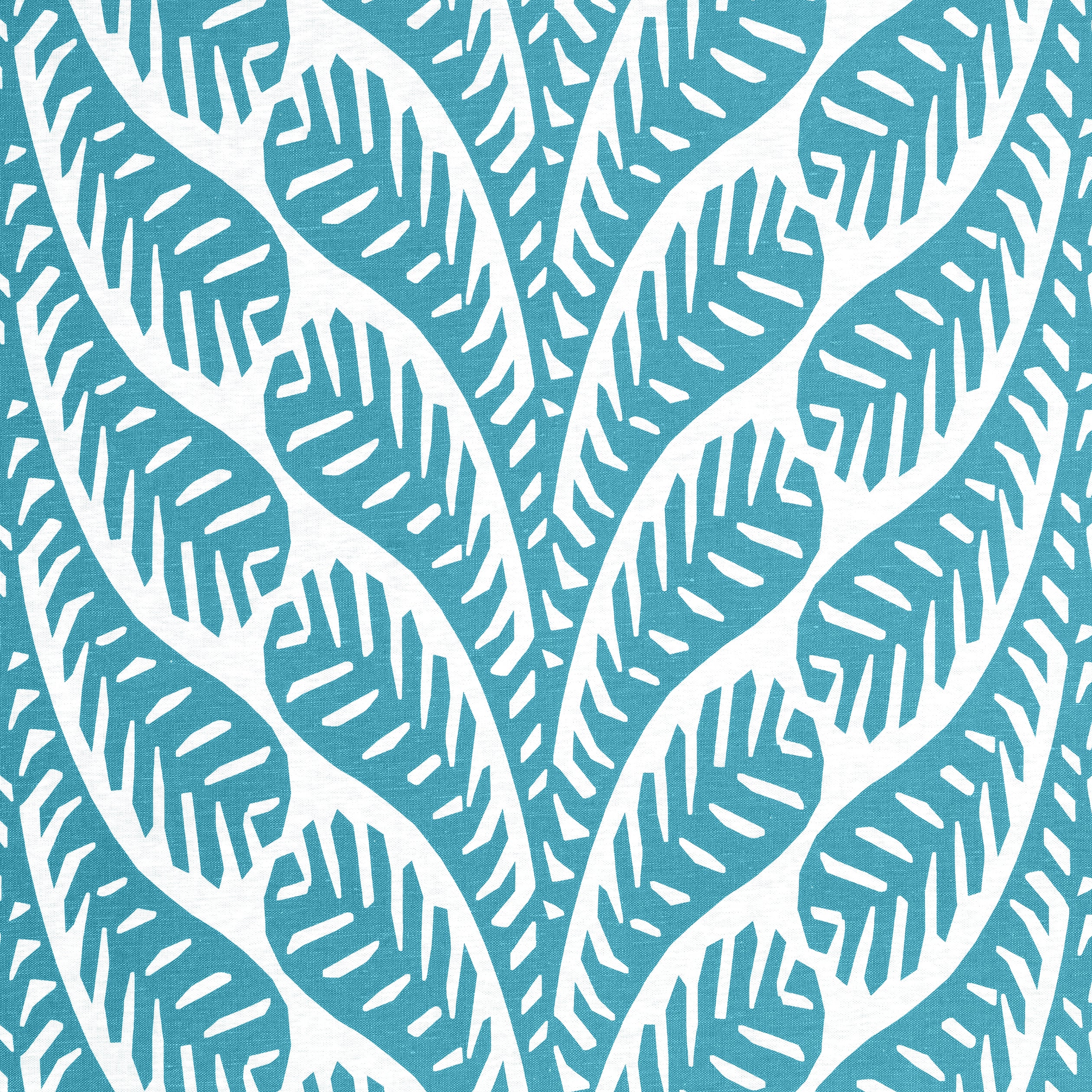 Ginger fabric in turquoise color - pattern number F920833 - by Thibaut in the Eden collection