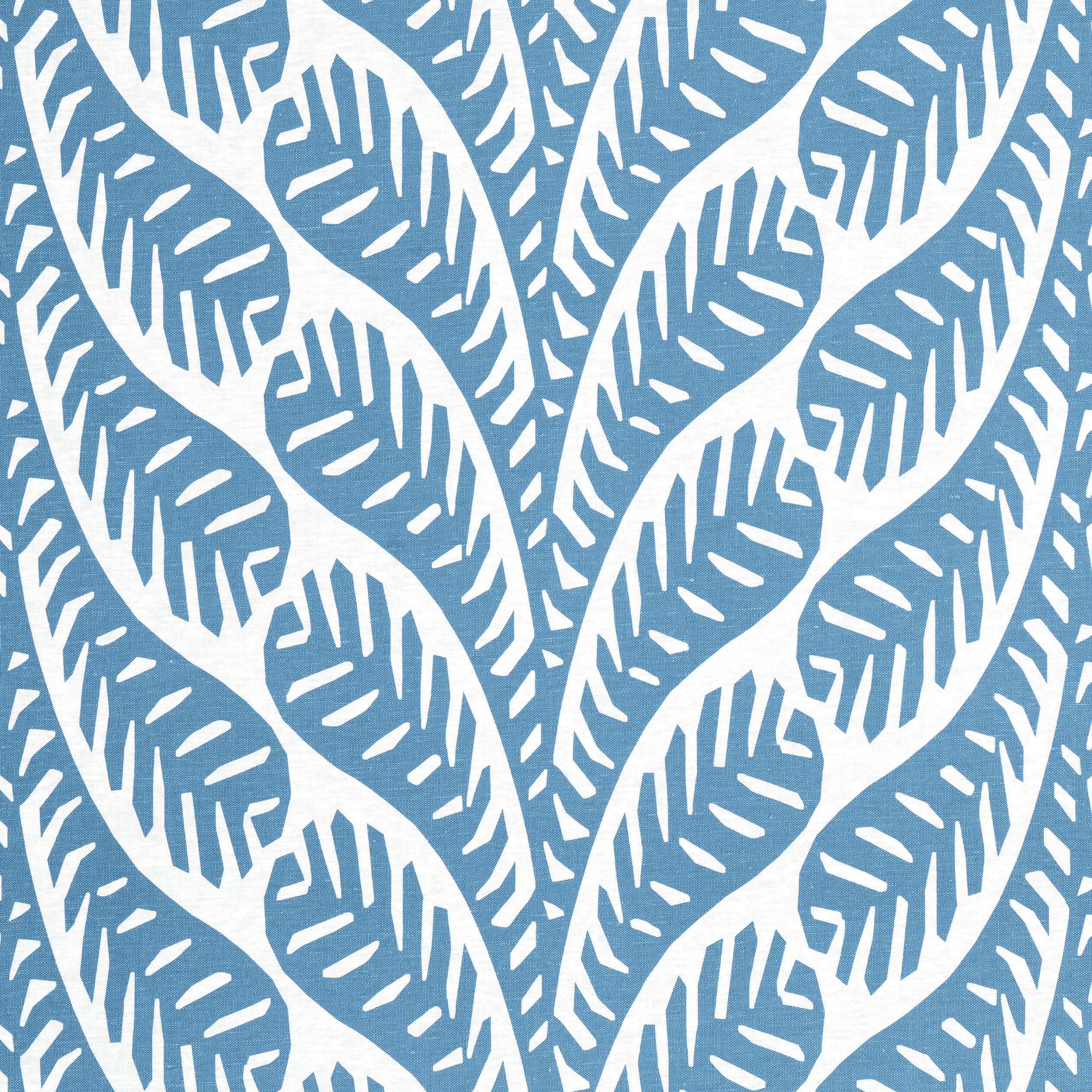 Ginger fabric in blue color - pattern number F920848 - by Thibaut in the Eden collection