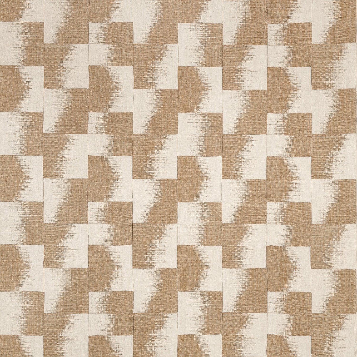Raffia Squares fabric in beige color - pattern number F924431 - by Thibaut in the Yutori collection