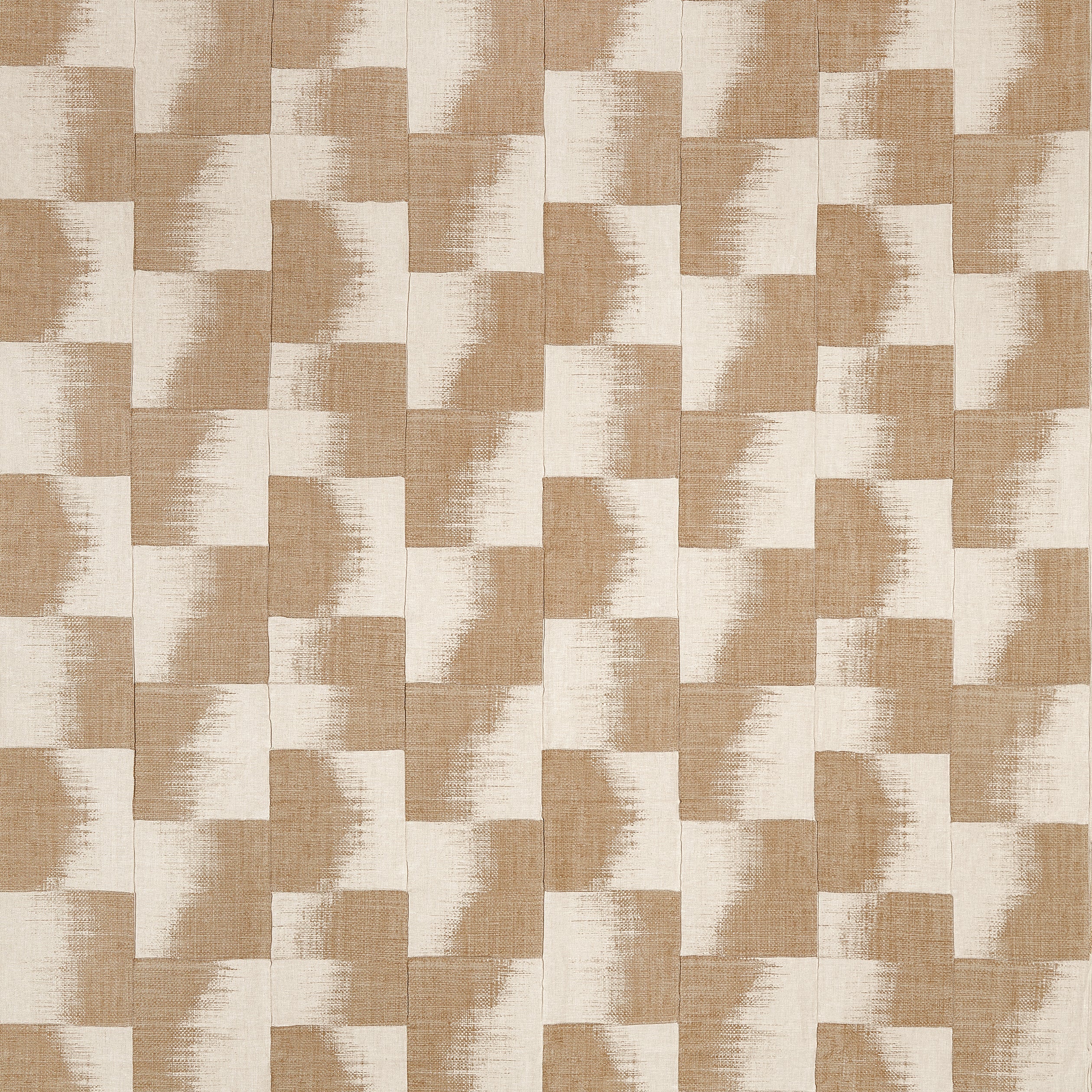 Raffia Squares fabric in beige color - pattern number F924431 - by Thibaut in the Yutori collection