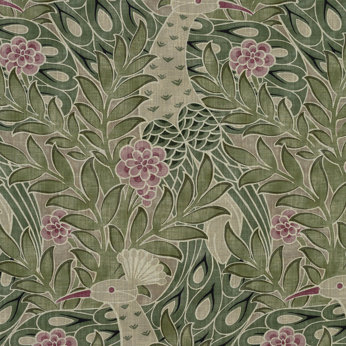 Desmond fabric in moss color - pattern number F92920 - by Thibaut in the Paramount collection