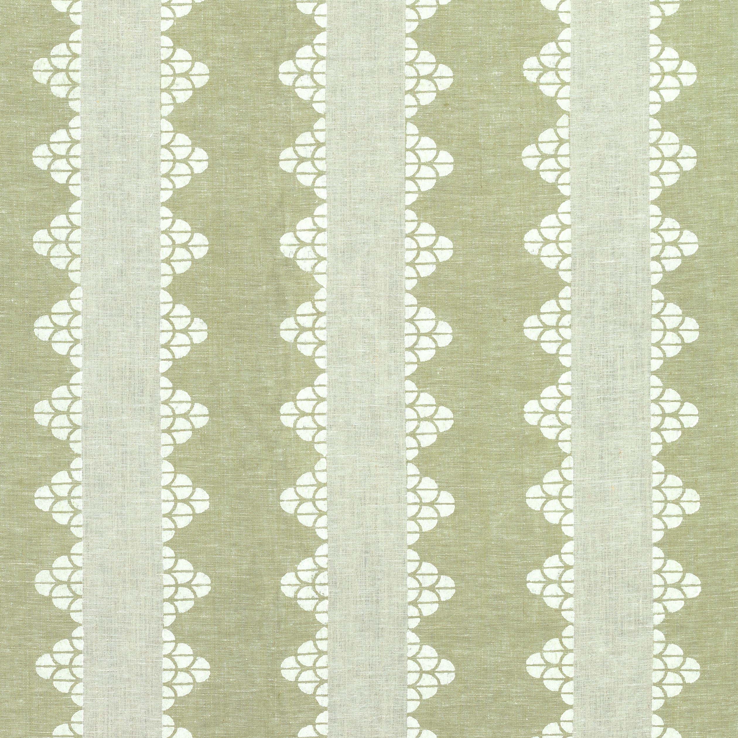 Dhara Stripe fabric in green color - pattern number F92937 - by Thibaut in the Paramount collection