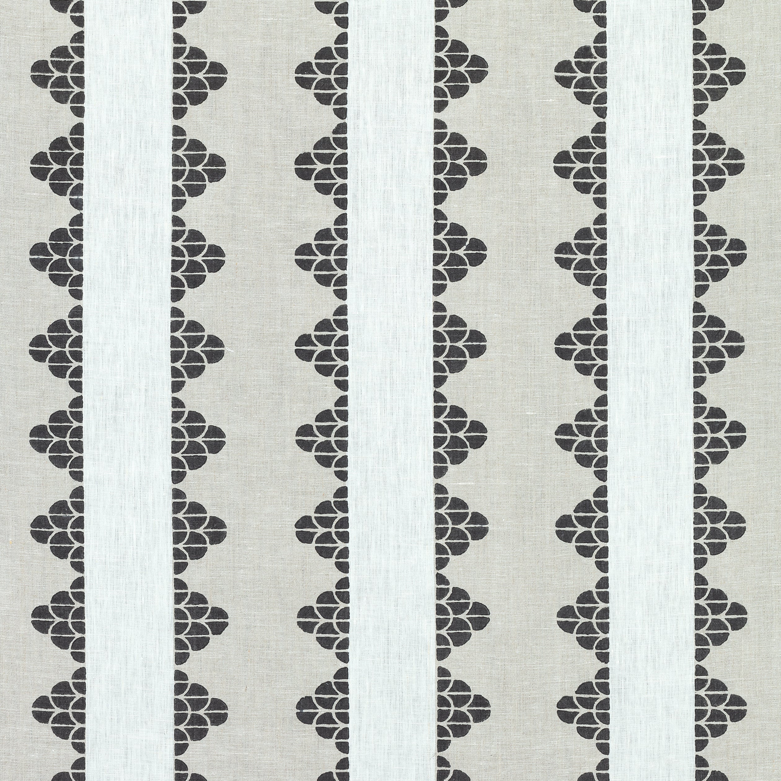 Dhara Stripe fabric in beige and black color - pattern number F92939 - by Thibaut in the Paramount collection