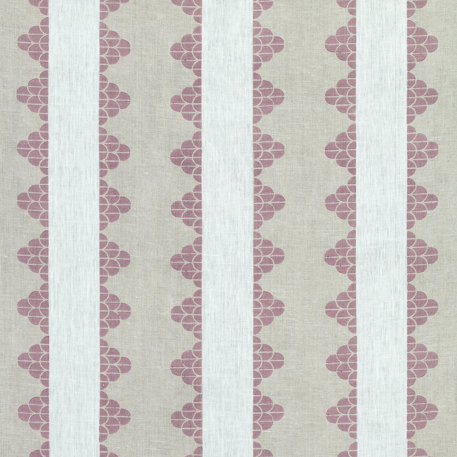 Dhara Stripe fabric in plum color - pattern number F92940 - by Thibaut in the Paramount collection