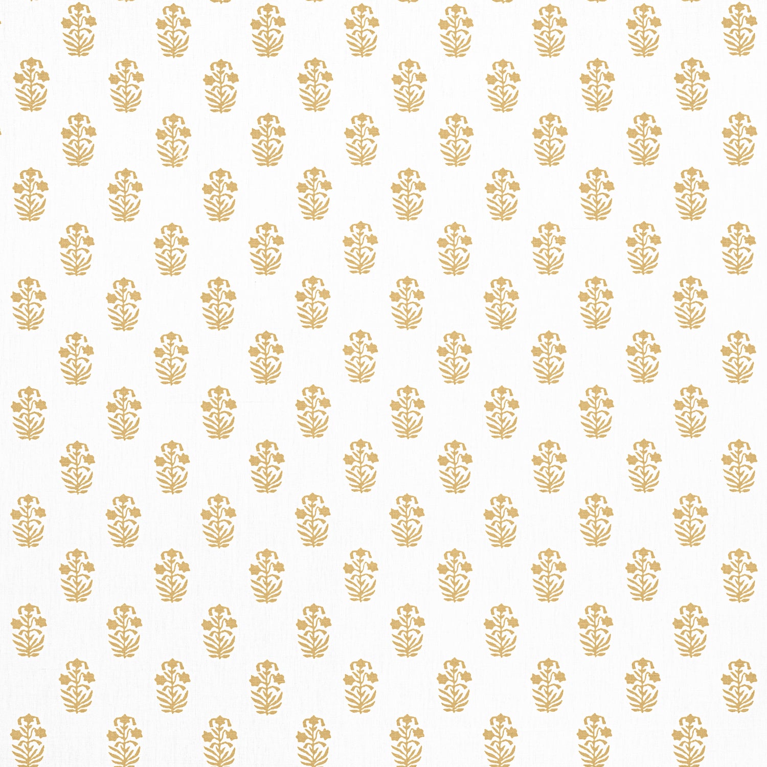 Corwin fabric in gold on white color - pattern number F936404 - by Thibaut in the Indienne collection
