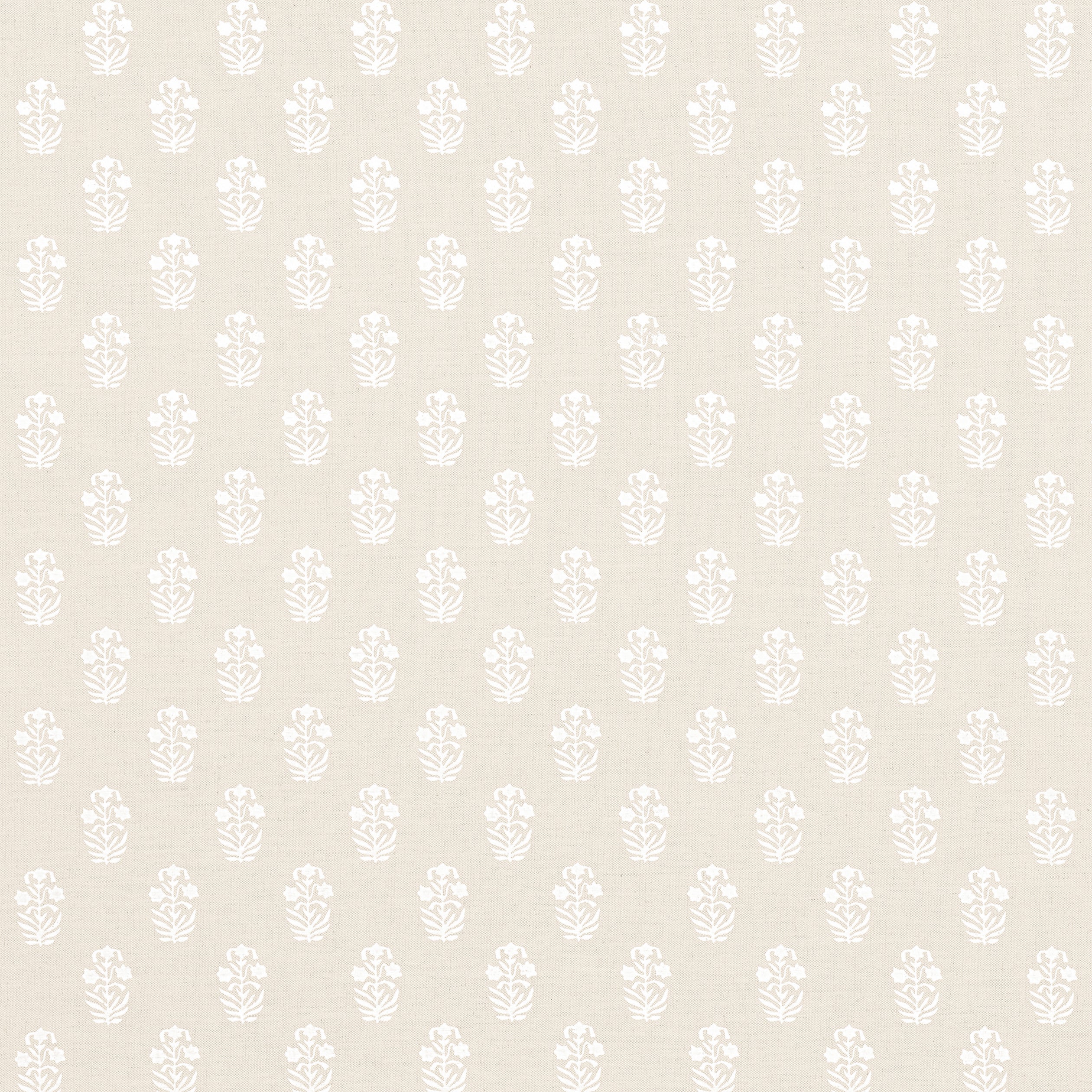 Corwin fabric in white on natural color - pattern number F936405 - by Thibaut in the Indienne collection