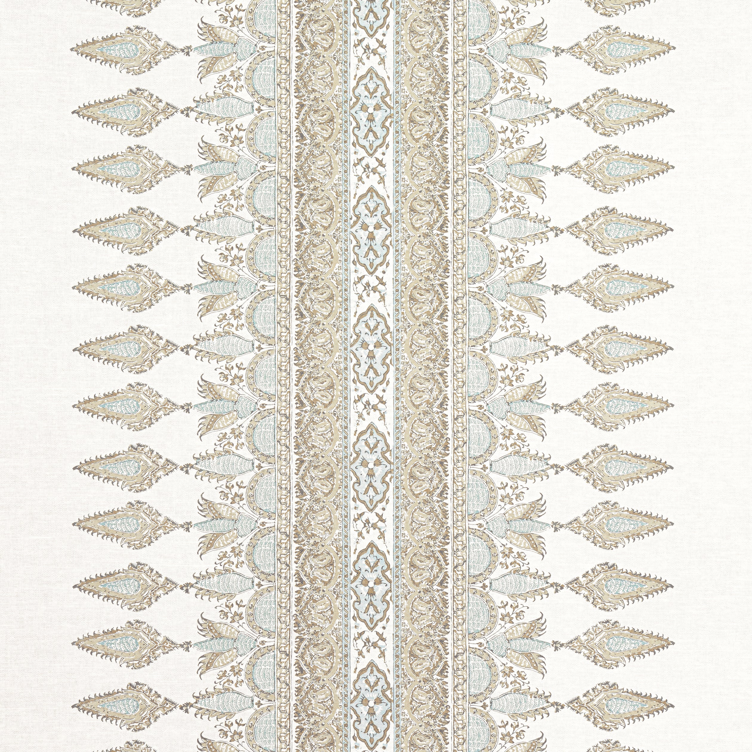 Akola Stripe fabric in beige color - pattern number F936410 - by Thibaut in the Indienne collection