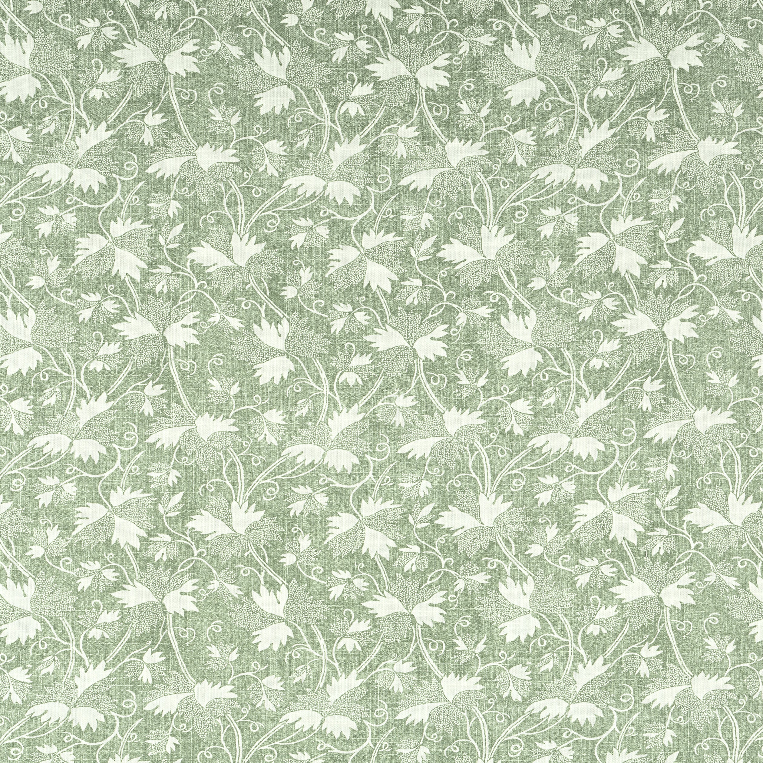 Chester fabric in green color - pattern number F936435 - by Thibaut in the Indienne collection