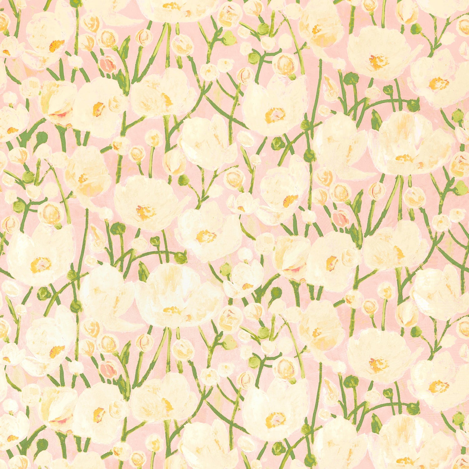 Tivoli fabric in seashell pink color - pattern number F945015 - by Thibaut in the Wanderlust collection