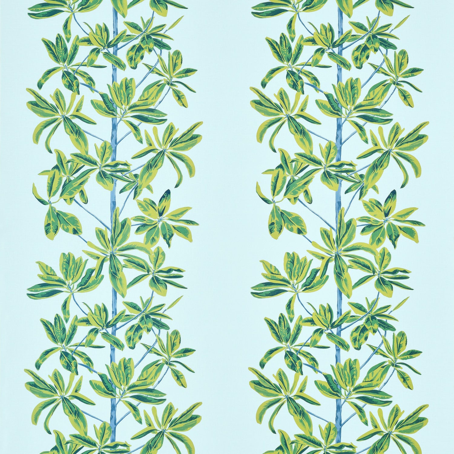 Mangrove Tree fabric in turquoise color - pattern number F945033 - by Thibaut in the Wanderlust collection