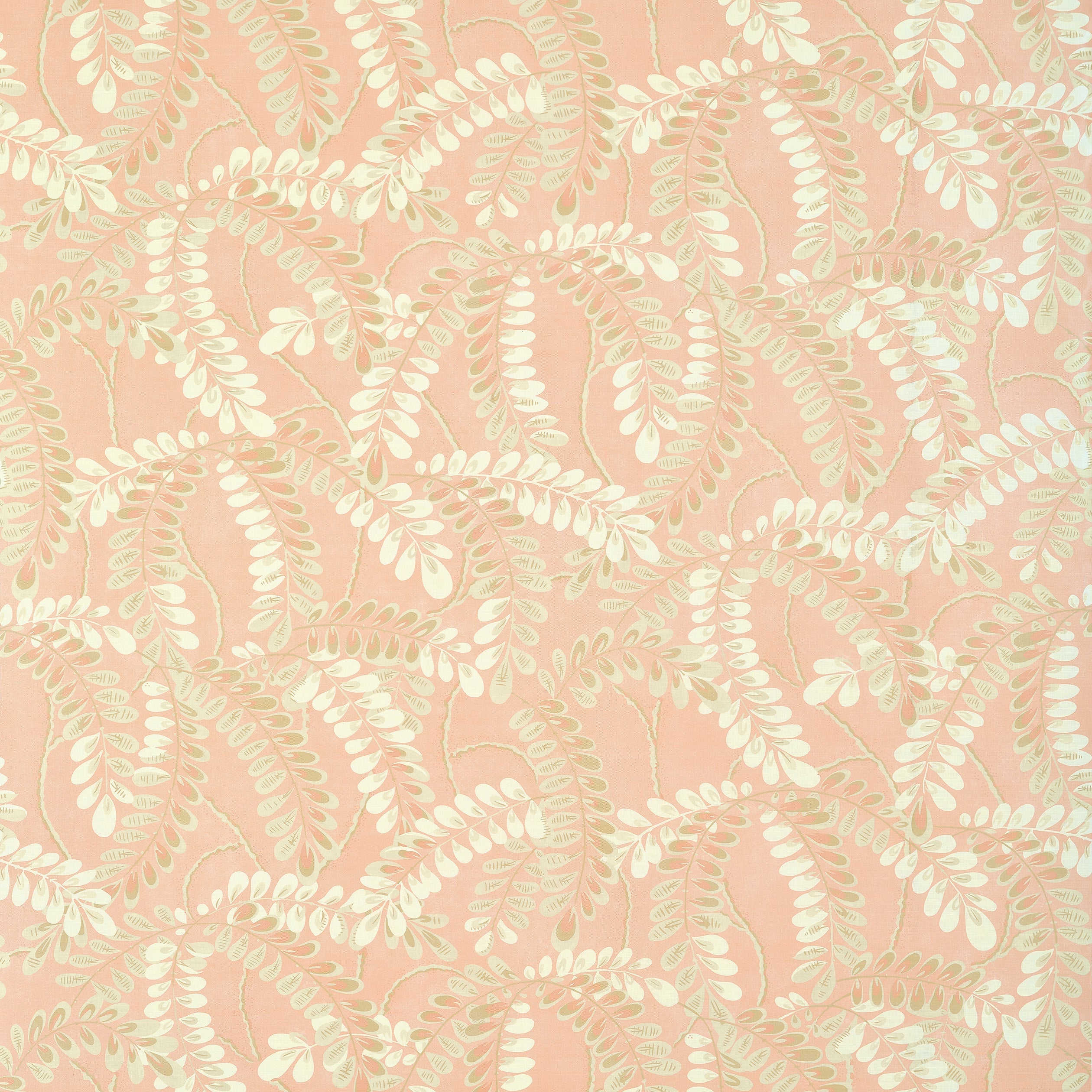 Augusta fabric in apricot color - pattern number F945041 - by Thibaut in the Wanderlust collection