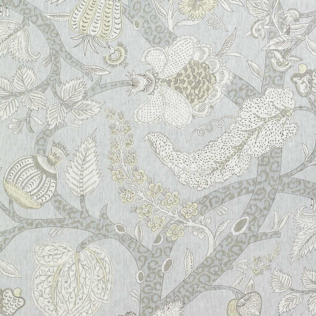 Macbeth fabric in grey color - pattern number F972621 - by Thibaut in the Chestnut Hill collection