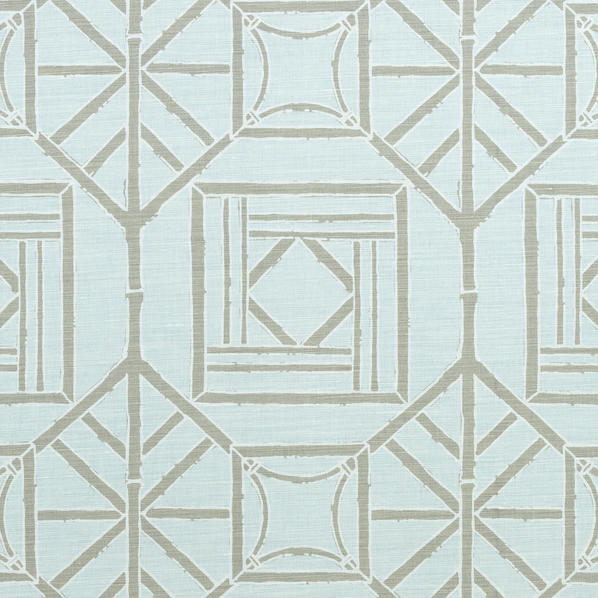 Shoji Panel fabric in aqua color - pattern number F975519 - by Thibaut in the Dynasty collection
