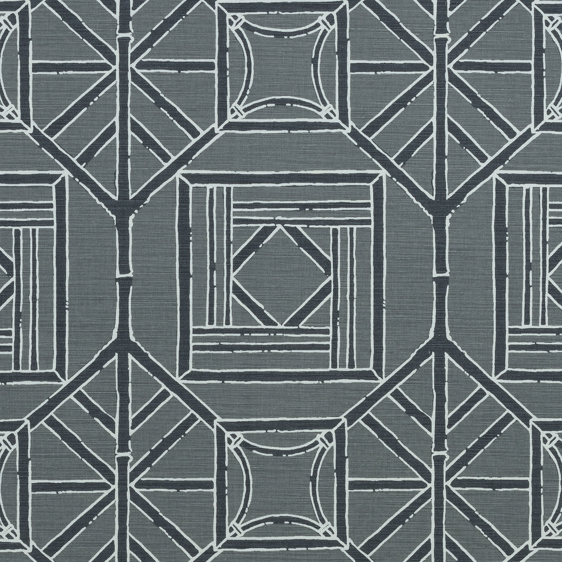 Shoji Panel fabric in grey color - pattern number F975520 - by Thibaut in the Dynasty collection