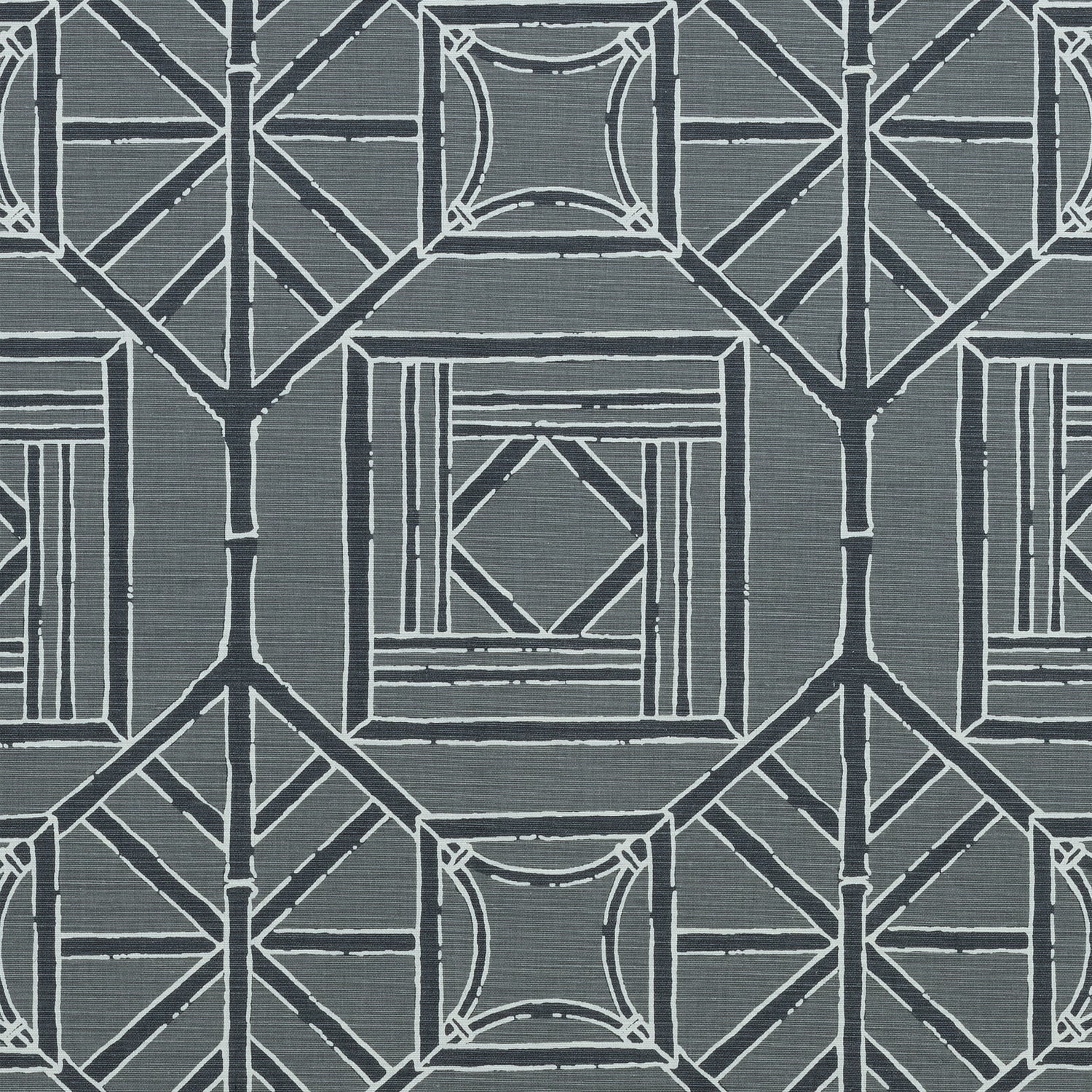Shoji Panel fabric in grey color - pattern number F975520 - by Thibaut in the Dynasty collection