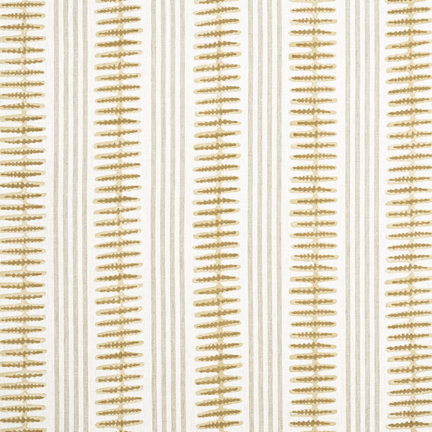 Indo Stripe fabric in camel color - pattern number F981316 - by Thibaut in the Montecito collection
