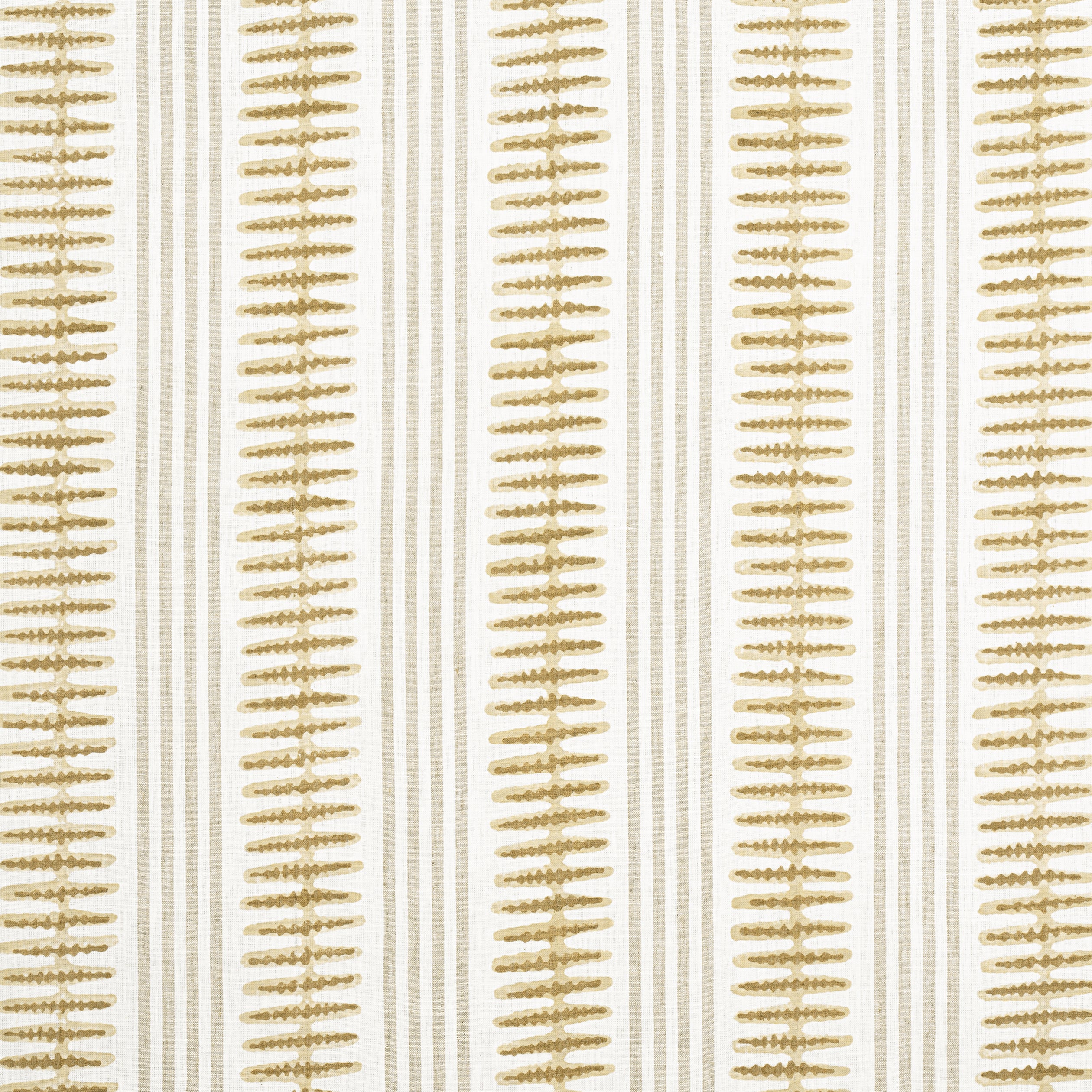 Indo Stripe fabric in camel color - pattern number F981316 - by Thibaut in the Montecito collection