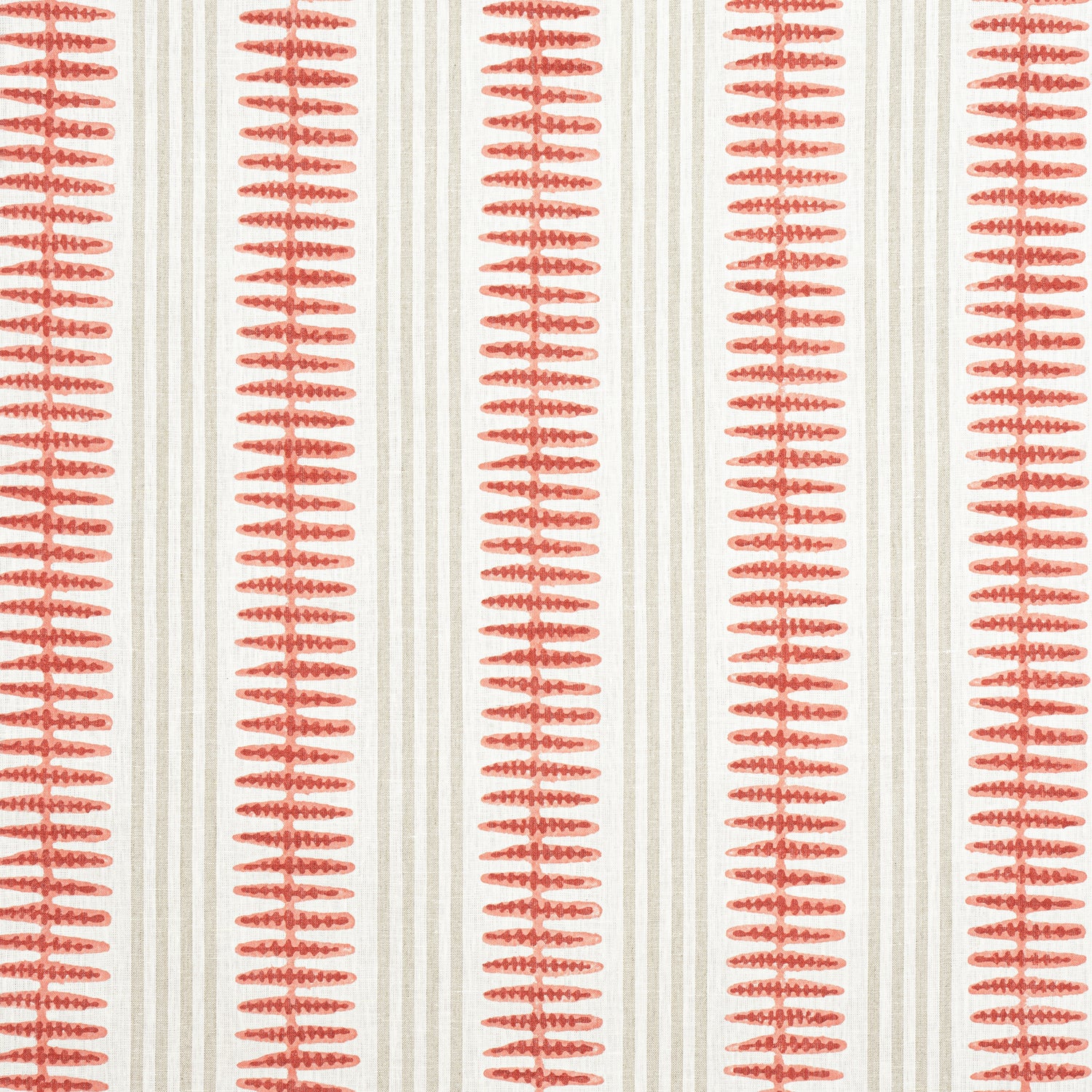 Indo Stripe fabric in sunbaked color - pattern number F981319 - by Thibaut in the Montecito collection