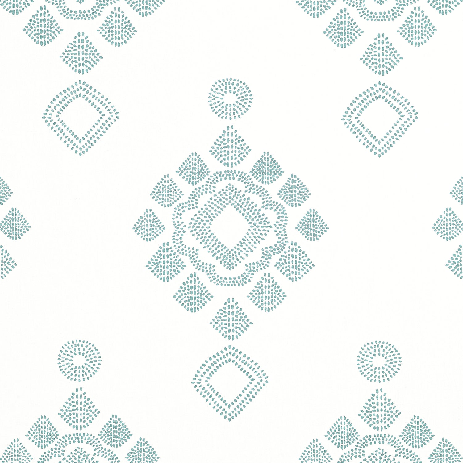 Province Medallion fabric in seaglass color - pattern number F981320 - by Thibaut in the Montecito collection