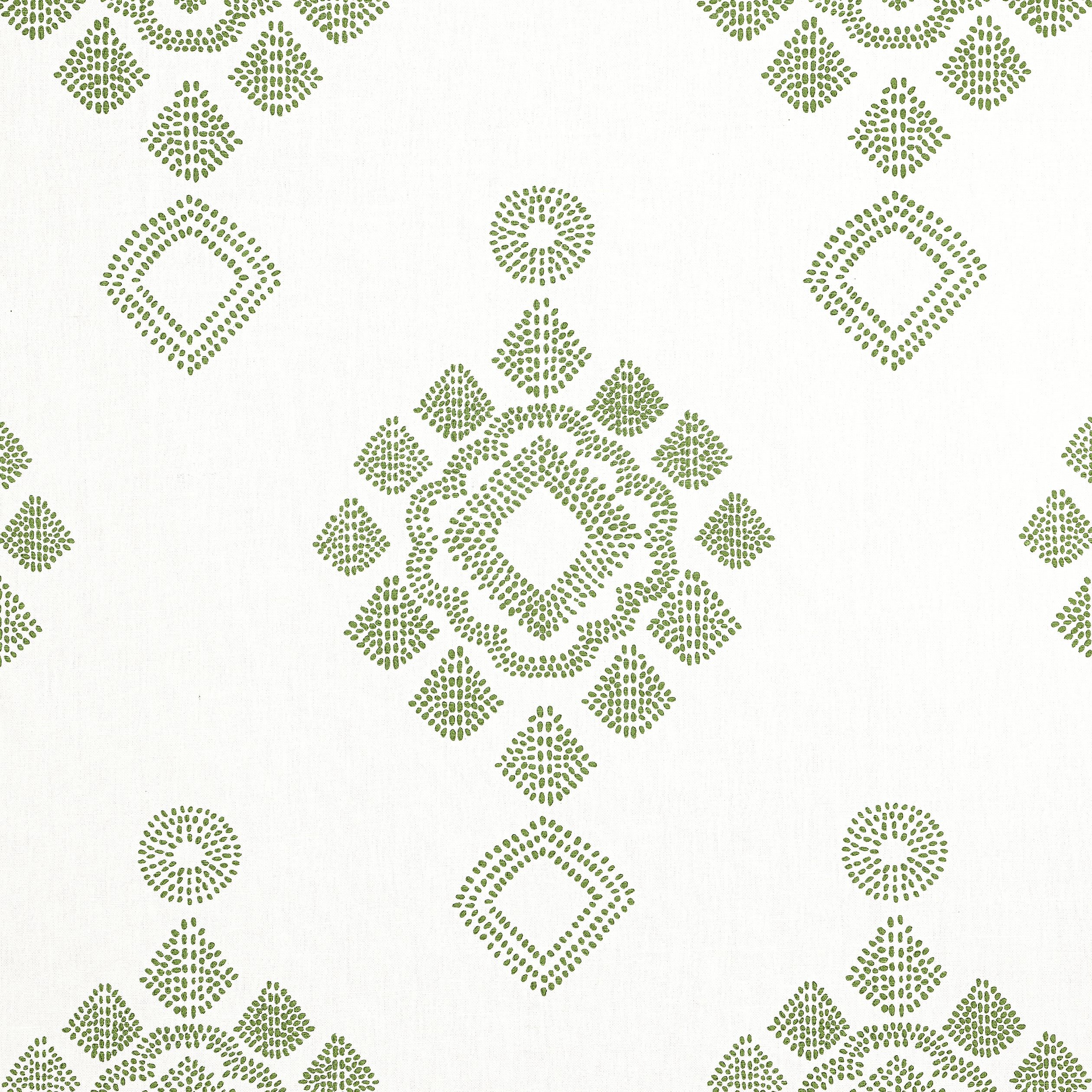 Province Medallion fabric in spruce color - pattern number F981322 - by Thibaut in the Montecito collection
