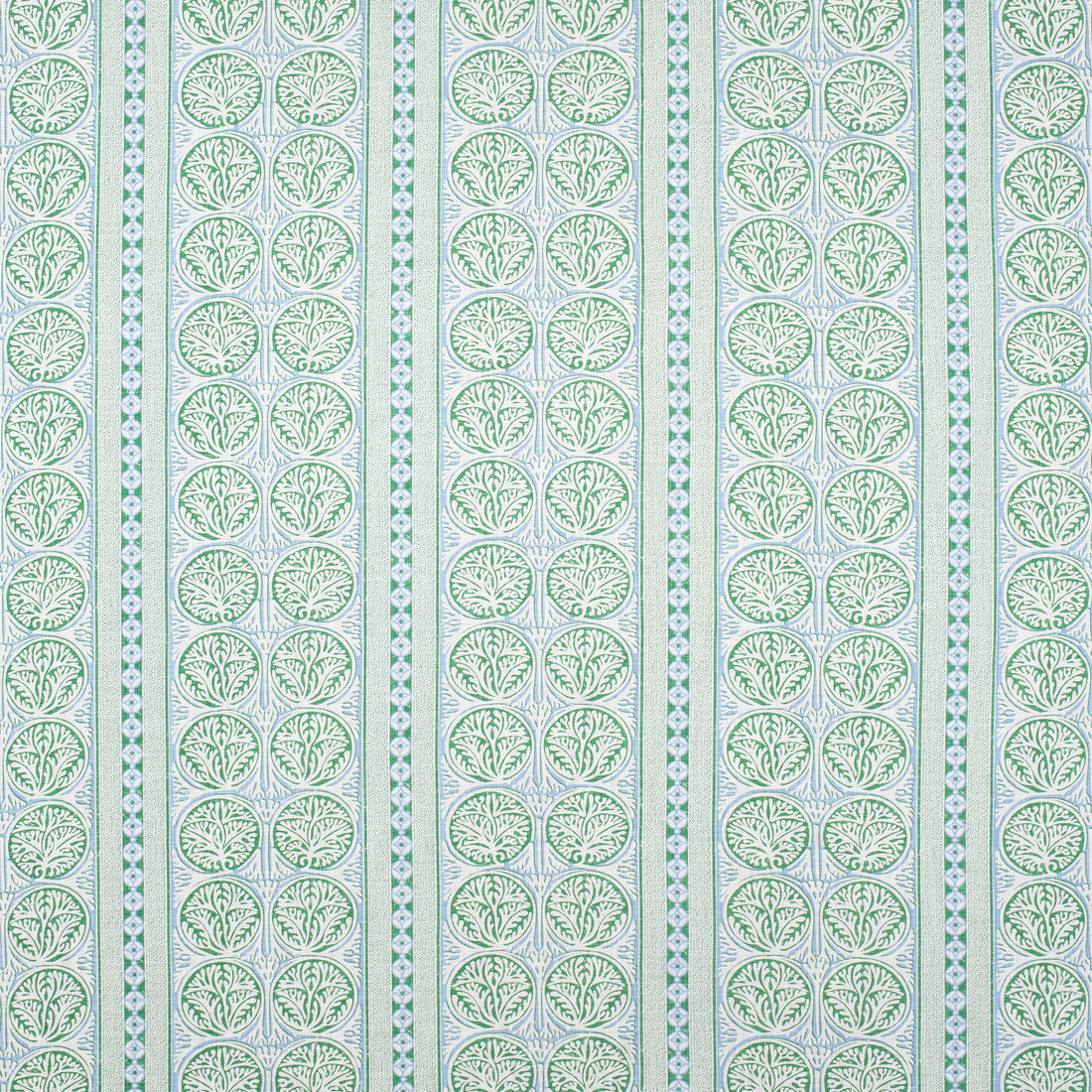 Fair Isle fabric in green and blue color - pattern number F988732 - by Thibaut in the Trade Routes collection