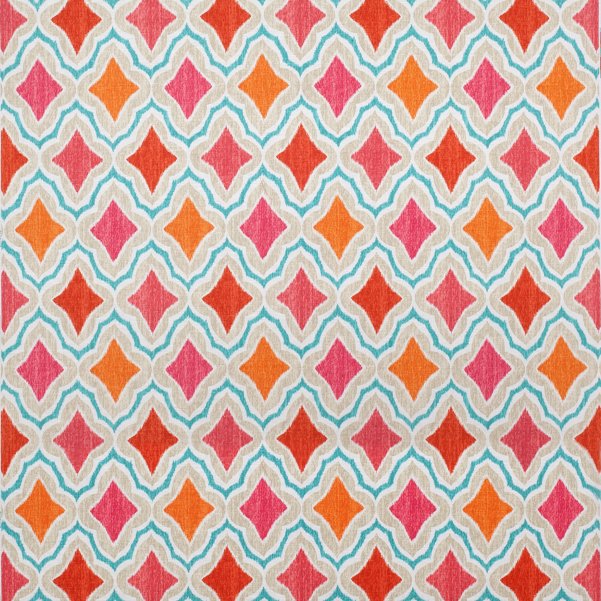 Cruising fabric in orange and pink color - pattern number F988741 - by Thibaut in the Trade Routes collection