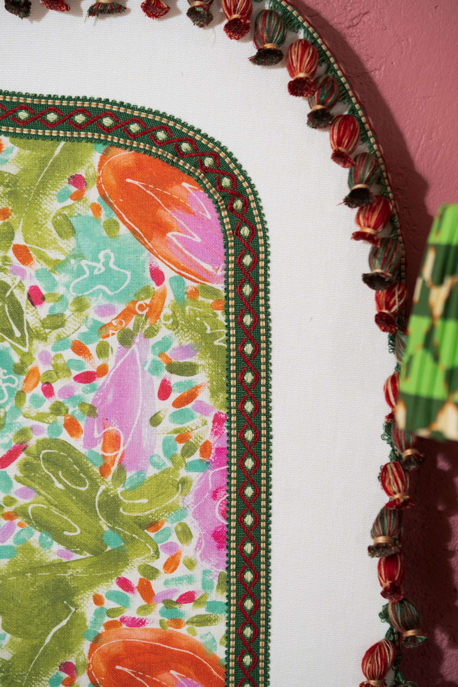 Princess Garden fabric in green color - pattern number FB00175 - by Mind The Gap in the Transylvanian Rhapsody collection