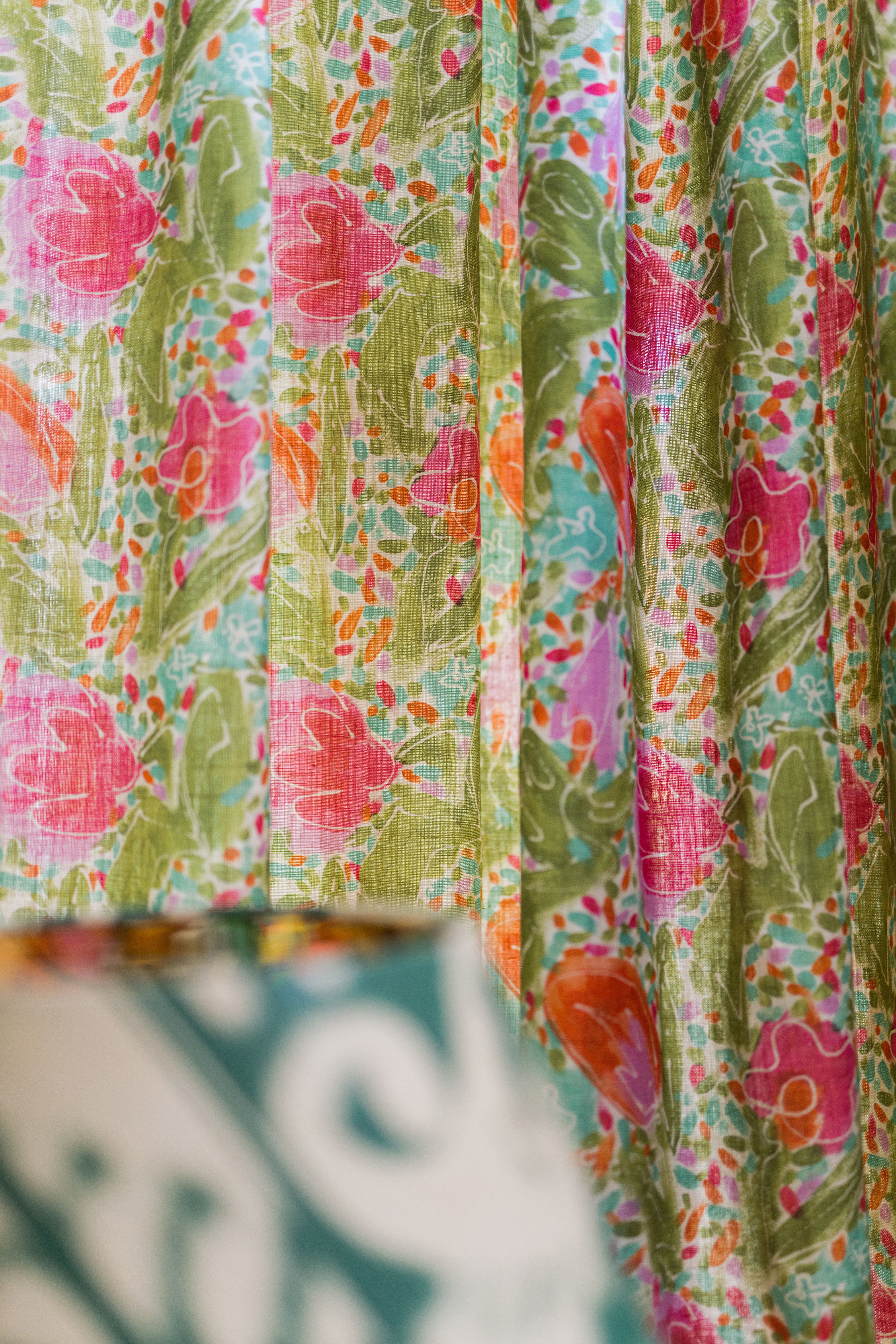 Princess Garden fabric in green color - pattern number FB00175 - by Mind The Gap in the Transylvanian Rhapsody collection