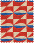 Stove Tile fabric in red color - pattern number FB00182 - by Mind The Gap in the Transylvanian Rhapsody collection