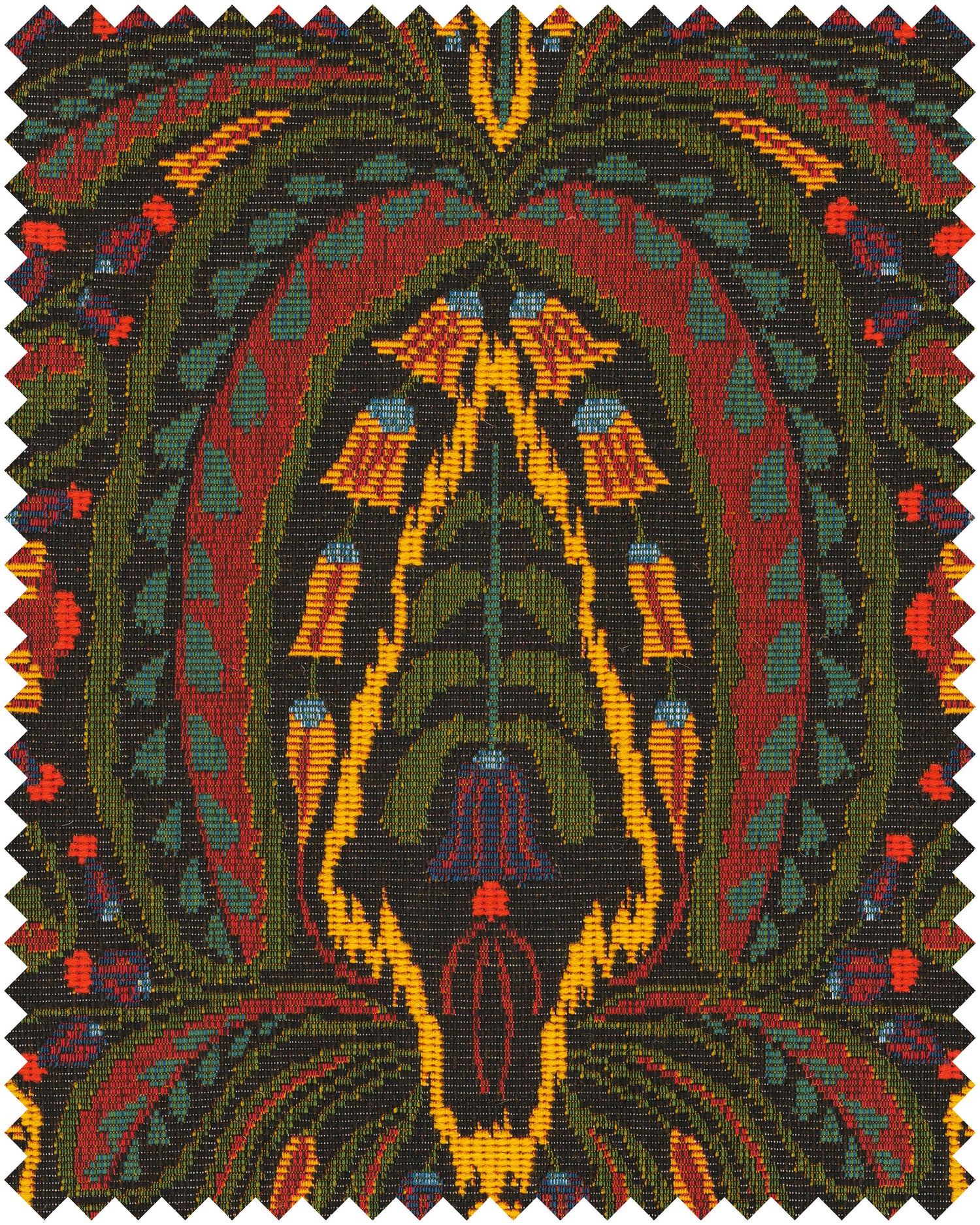 Serenade fabric in green color - pattern number FB00185 - by Mind The Gap in the Transylvanian Rhapsody collection