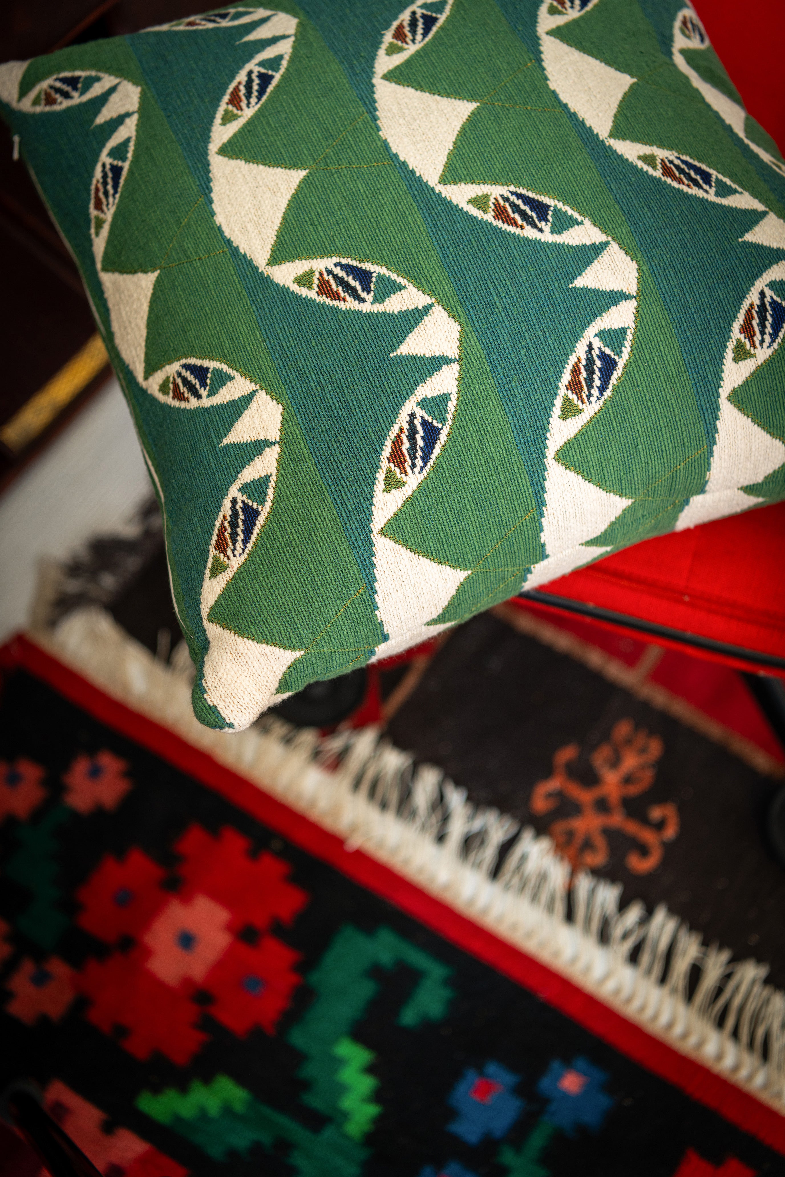 Woods Gate fabric in green color - pattern number FB00188 - by Mind The Gap in the Transylvanian Rhapsody collection