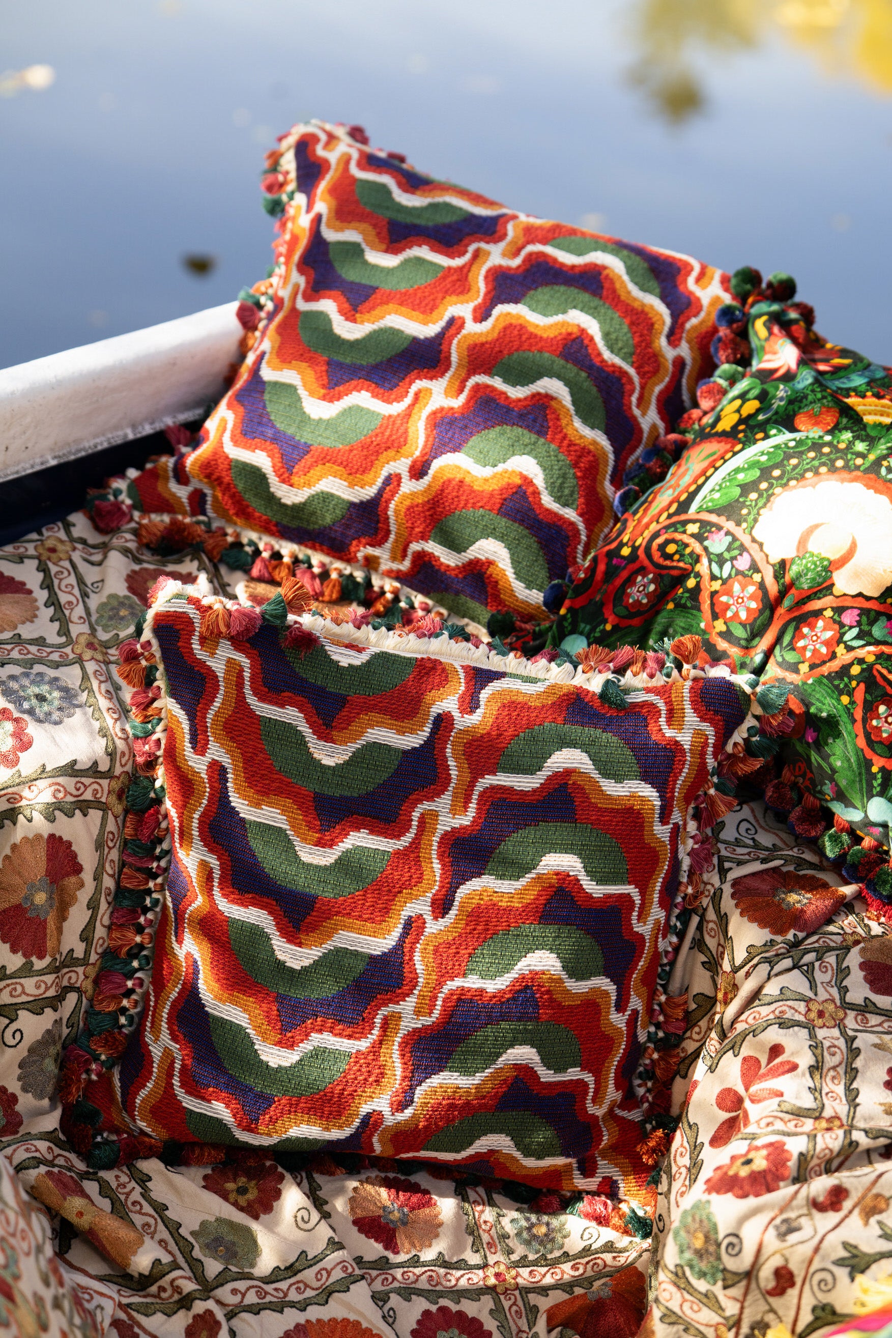 Alma fabric in multicolour color - pattern number FB00189 - by Mind The Gap in the Transylvanian Rhapsody collection