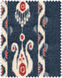 Kiraly Indigo fabric in blue color - pattern number FB00190 - by Mind The Gap in the Transylvanian Rhapsody collection