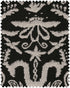 Zenobia fabric in black color - pattern number FB00191 - by Mind The Gap in the Transylvanian Rhapsody collection
