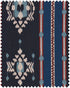 Kings Ikat fabric in blue color - pattern number FB00196 - by Mind The Gap in the Transylvanian Rhapsody collection